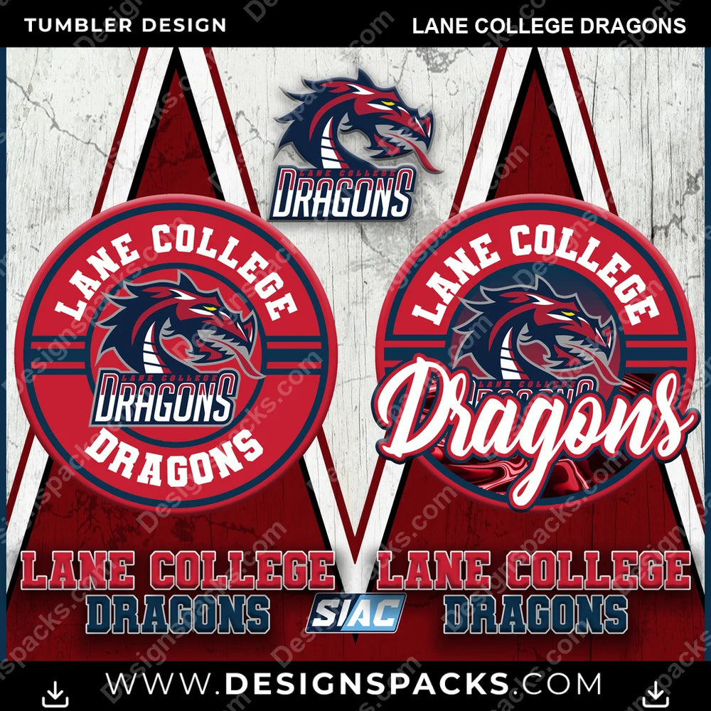 College Sport Sports Lane College Dragons NCAA College Sport Tumbler Digital Wrap Design Download