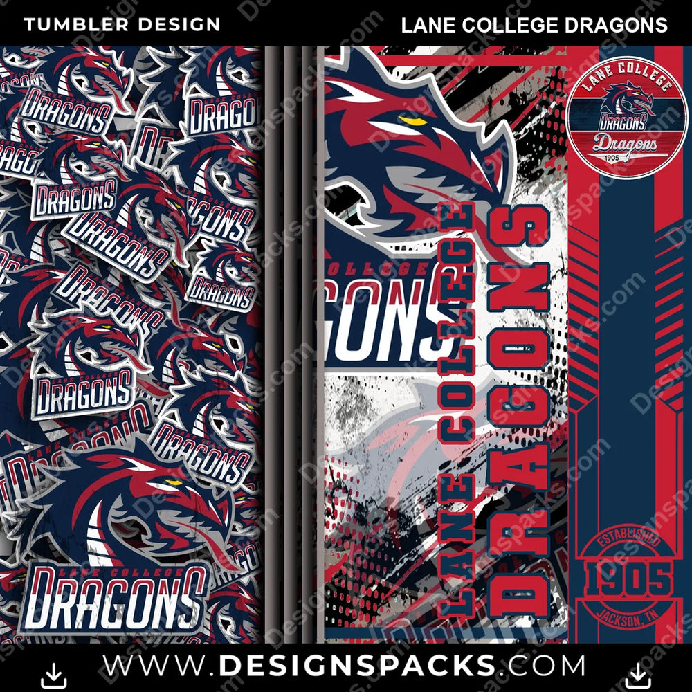 College Sport Sports Lane College Dragons NCAA College Sport Tumbler Digital Wrap Design Download