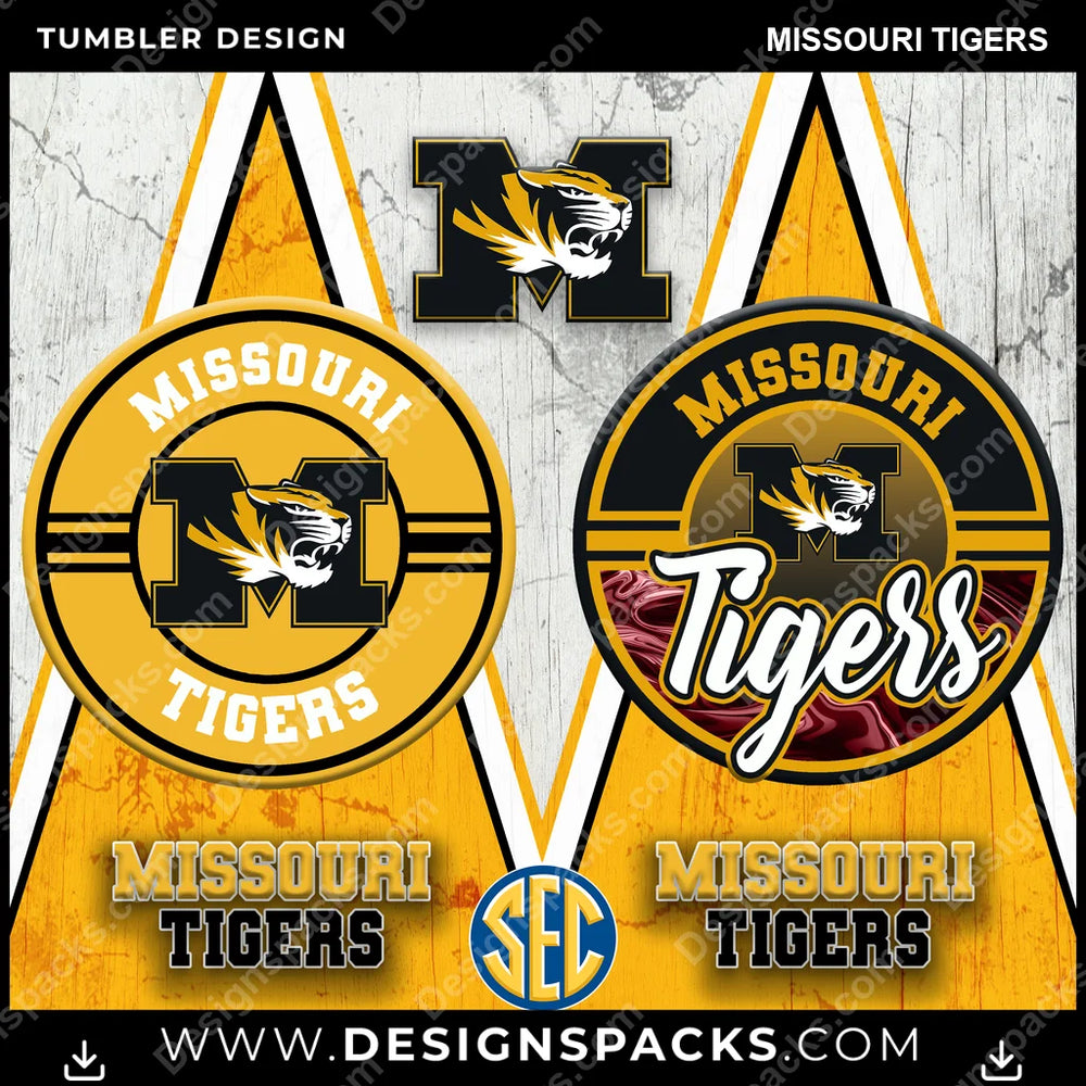 College Sport Sports Missouri Tigers NCAA College Sport Tumbler Digital Wrap Design Download