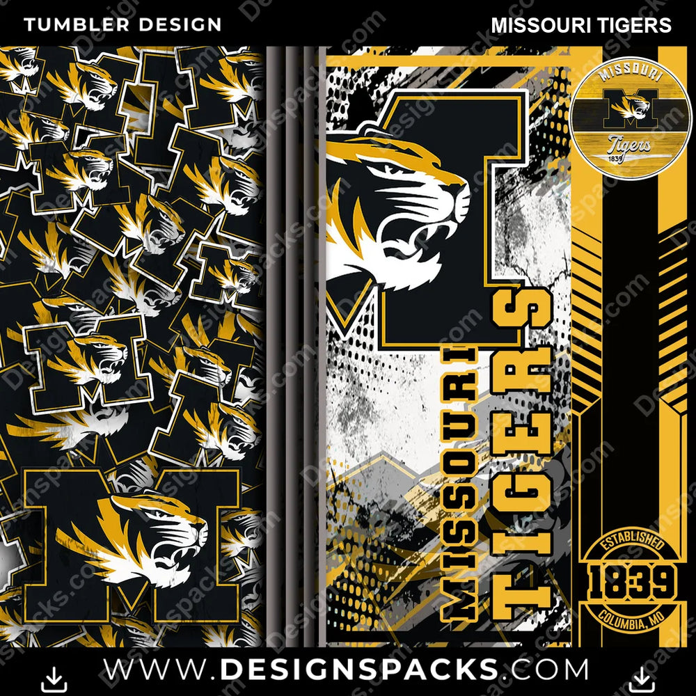 College Sport Sports Missouri Tigers NCAA College Sport Tumbler Digital Wrap Design Download