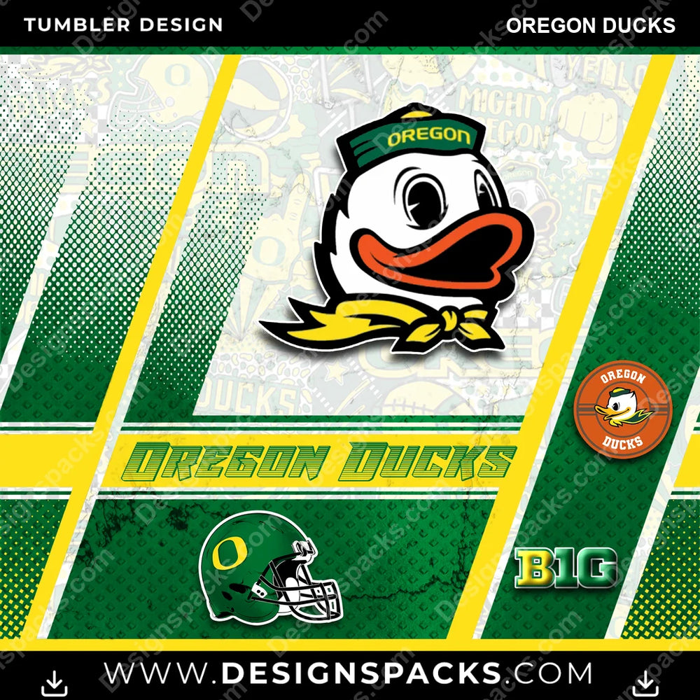 College Sport Sports Oregon Ducks NCAA College Sport Tumbler Digital Wrap Design Download
