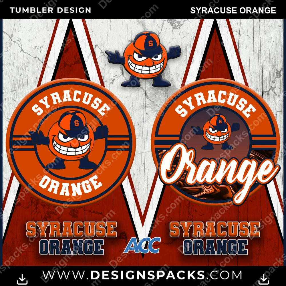 College Sport Sports Syracuse Orange NCAA College Sport Tumbler Digital Wrap Design Download