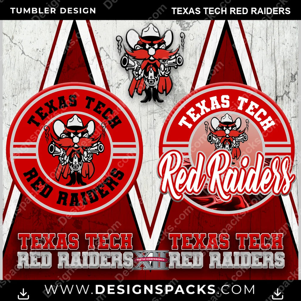 College Sport Sports Texas Tech Red Raiders NCAA College Sport Tumbler Digital Wrap Design Download