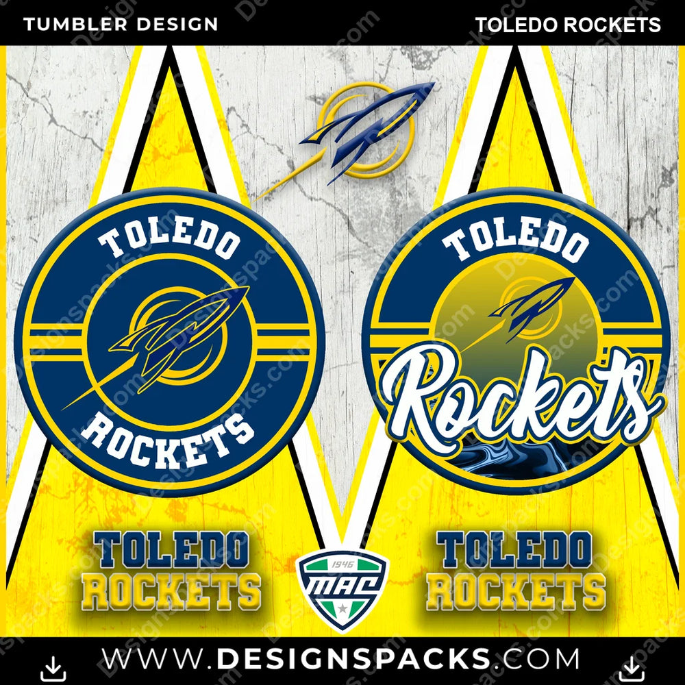 College Sport Sports Toledo Rockets NCAA College Sport Tumbler Digital Wrap Design Download