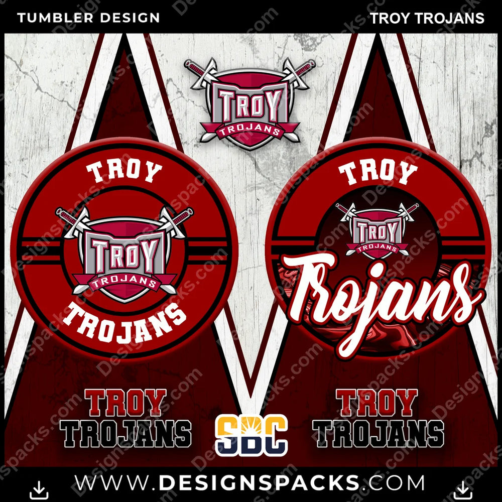 College Sport Sports Troy Trojans NCAA College Sport Tumbler Digital Wrap Design Download