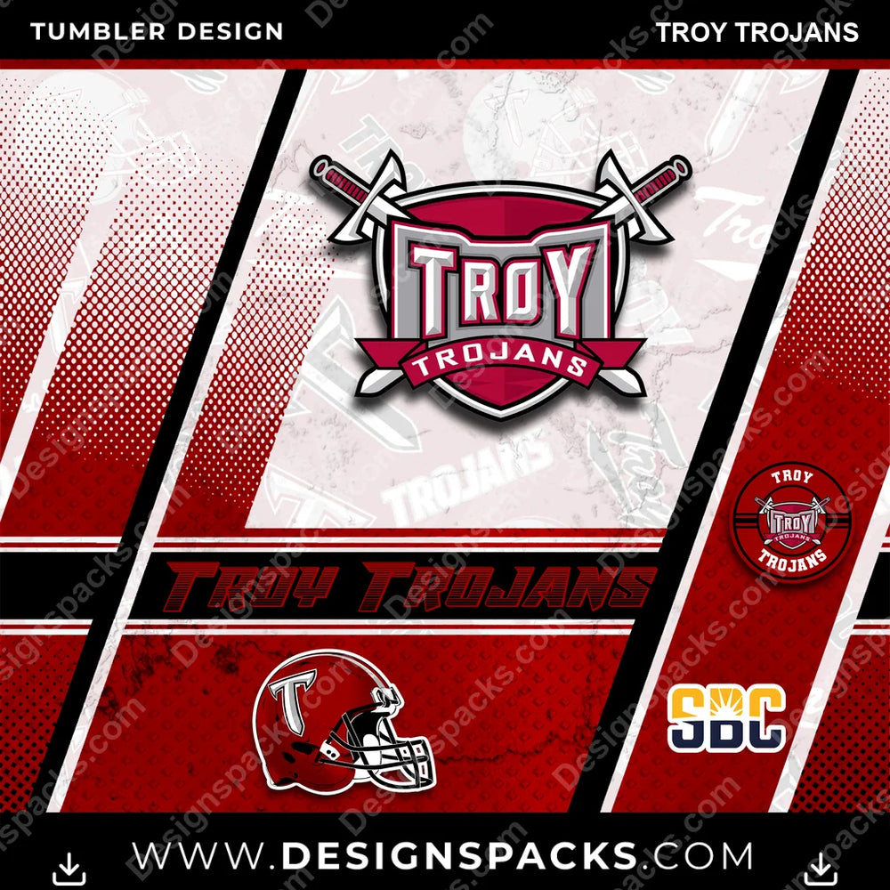 College Sport Sports Troy Trojans NCAA College Sport Tumbler Digital Wrap Design Download