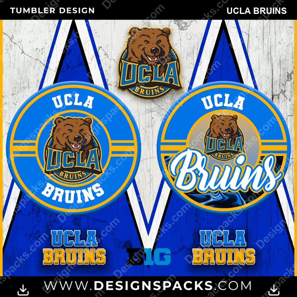 College Sport Sports UCLA Bruins NCAA College Sport Tumbler Digital Wrap Design Download