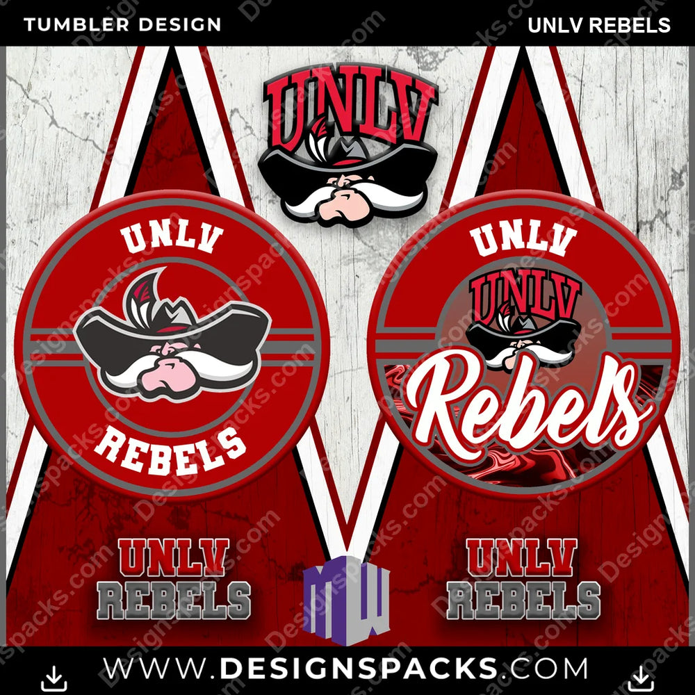 College Sport Sports UNLV Rebels NCAA College Sport Tumbler Digital Wrap Design Download