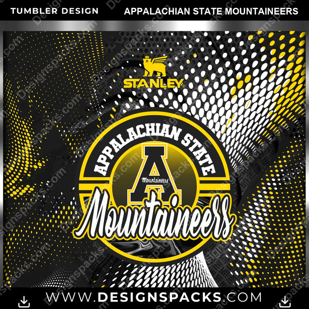 College Sport Stanley Appalachian State Mountaineers NCAA College Sport Tumbler Digital Wrap Design Download