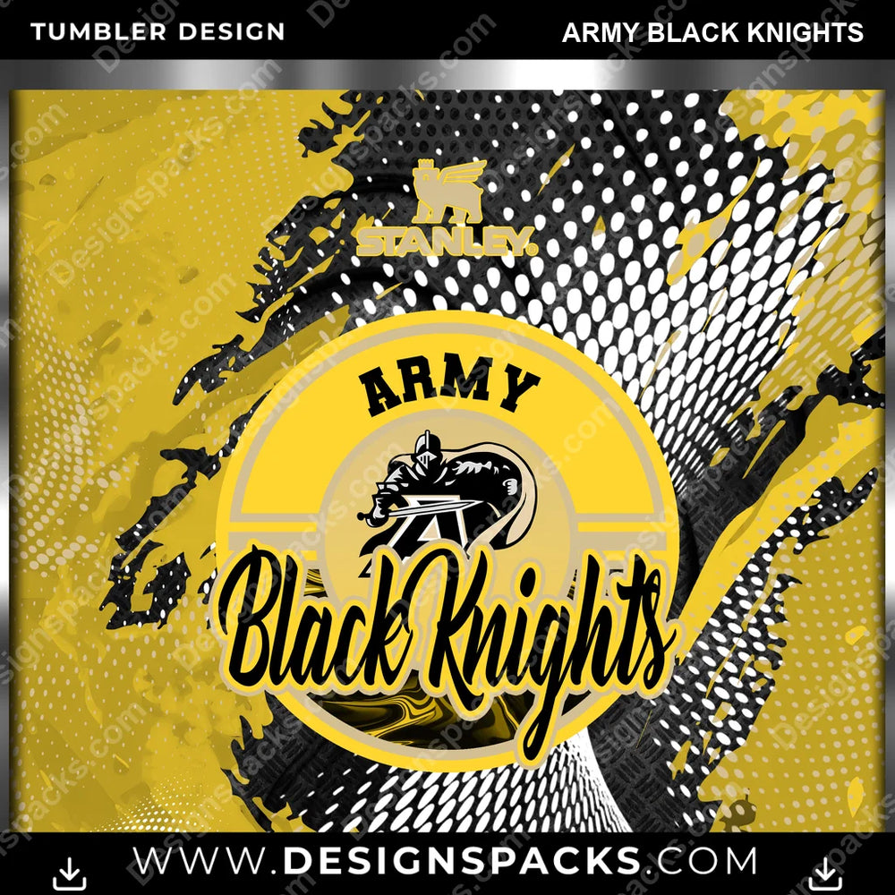 College Sport Stanley Army Black Knights NCAA College Sport Tumbler Digital Wrap Design Download