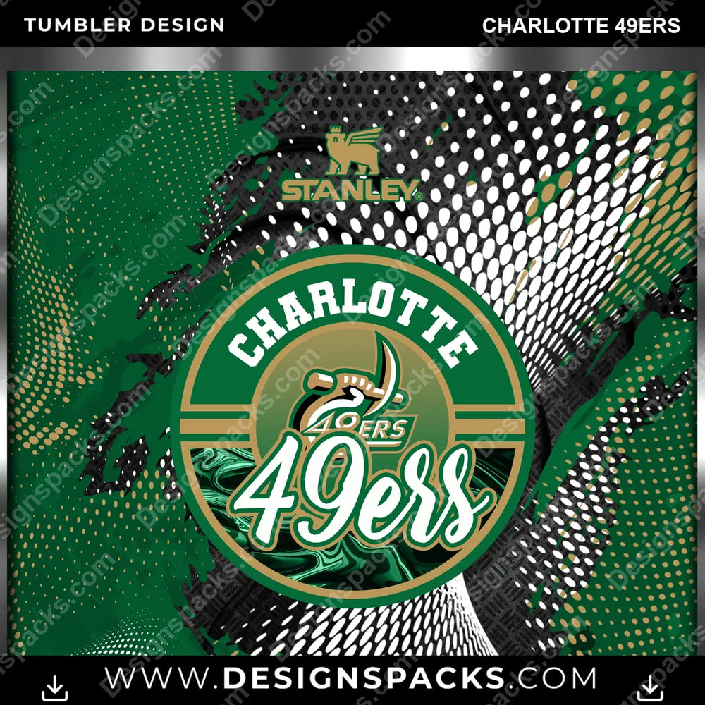 College Sport Stanley Charlotte 49ers NCAA College Sport Tumbler Digital Wrap Design Download