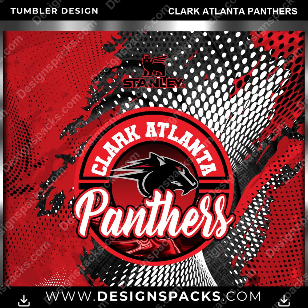 College Sport Stanley Clark Atlanta Panthers NCAA College Sport Tumbler Digital Wrap Design Download