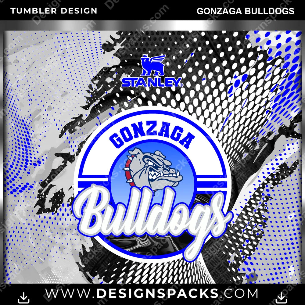 College Sport Stanley Gonzaga Bulldogs NCAA College Sport Tumbler Digital Wrap Design Download