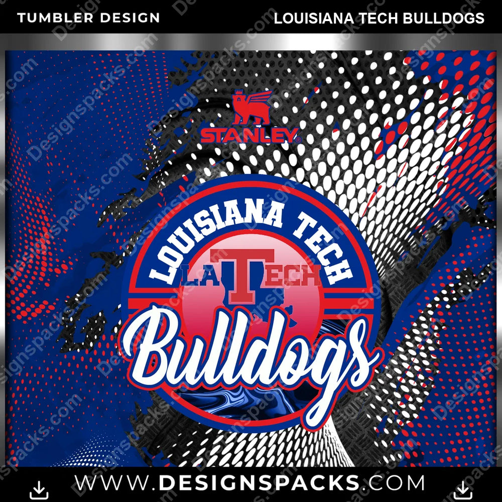College Sport Stanley Louisiana Tech Bulldogs NCAA College Sport Tumbler Digital Wrap Design Download