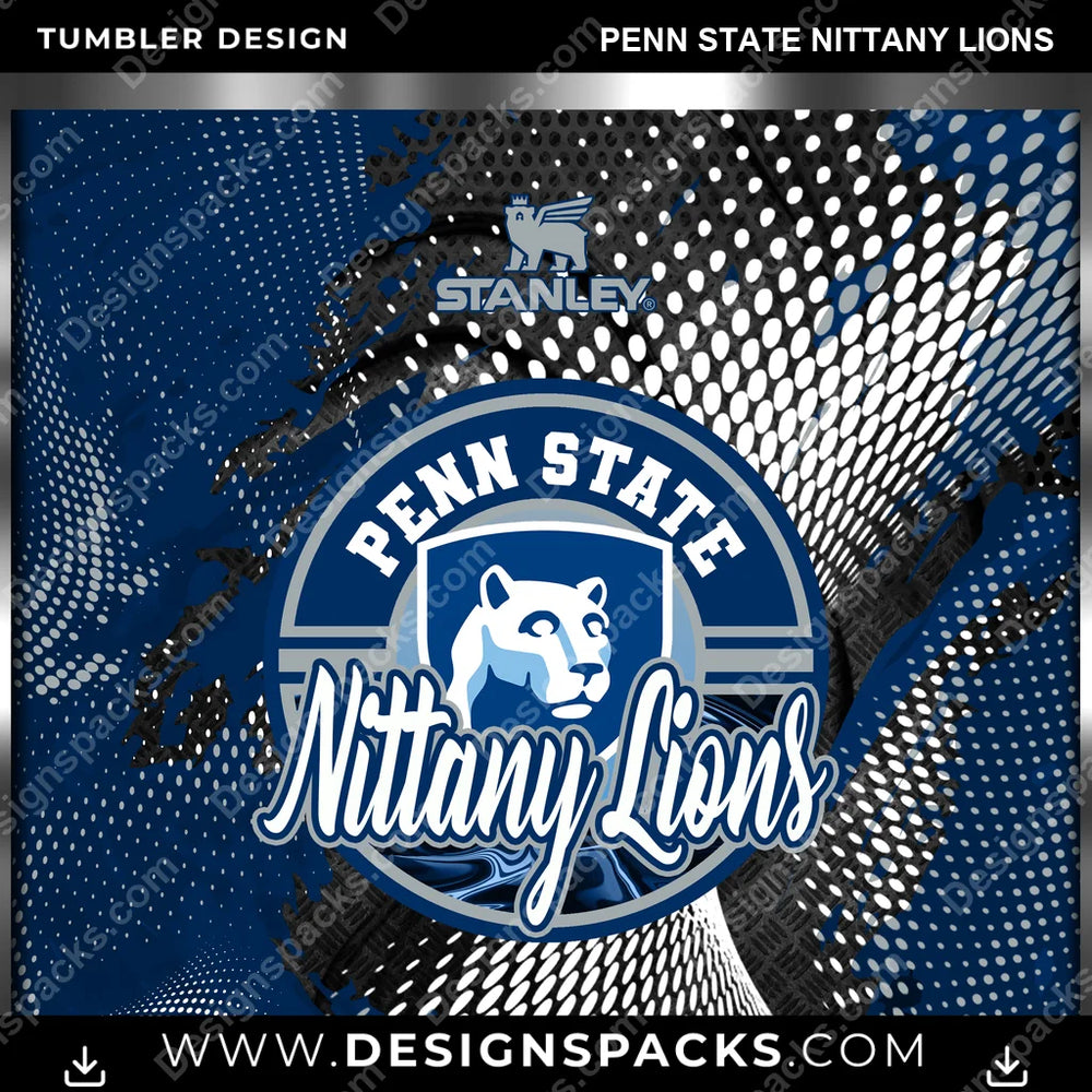 College Sport Stanley Penn State Nittany Lions NCAA College Sport Tumbler Digital Wrap Design Download