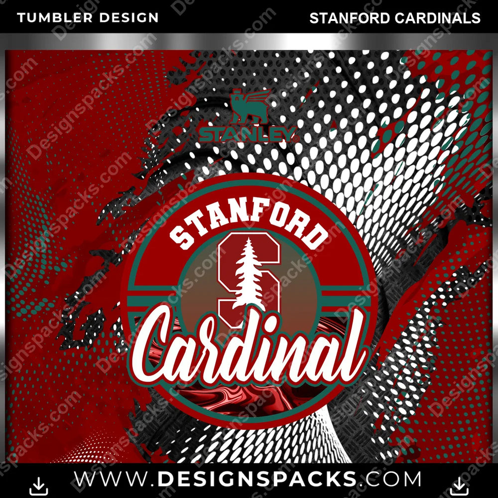 College Sport Stanley Stanford Cardinals NCAA College Sport Tumbler Digital Wrap Design Download