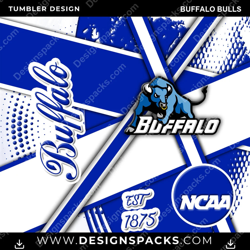 College Sport Team Sport Buffalo Bulls NCAA College Sport Tumbler Digital Wrap Design Download