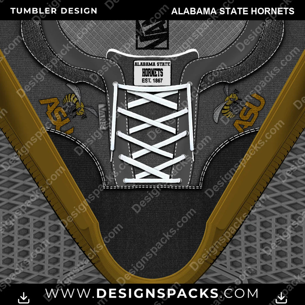College Sport VANS Atwood DX Alabama State Hornets NCAA College Sport Tumbler Digital Wrap Design Download