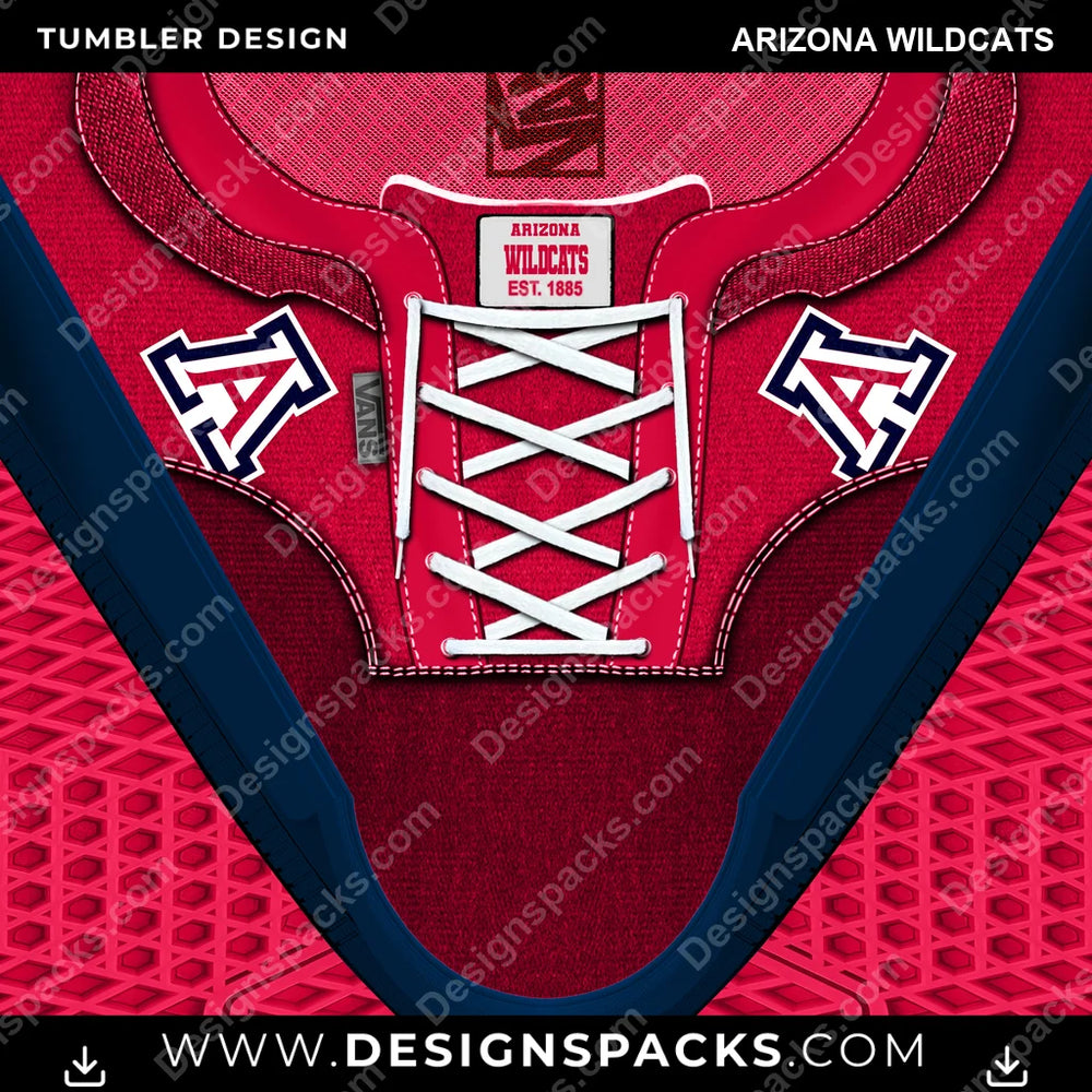 College Sport VANS Atwood DX Arizona Wildcats NCAA College Sport Tumbler Digital Wrap Design Download