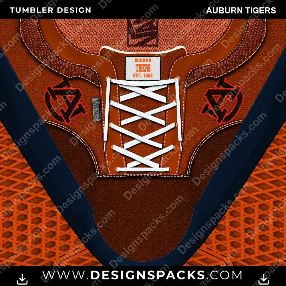 College Sport VANS Atwood DX Auburn Tigers NCAA College Sport Tumbler Digital Wrap Design Download