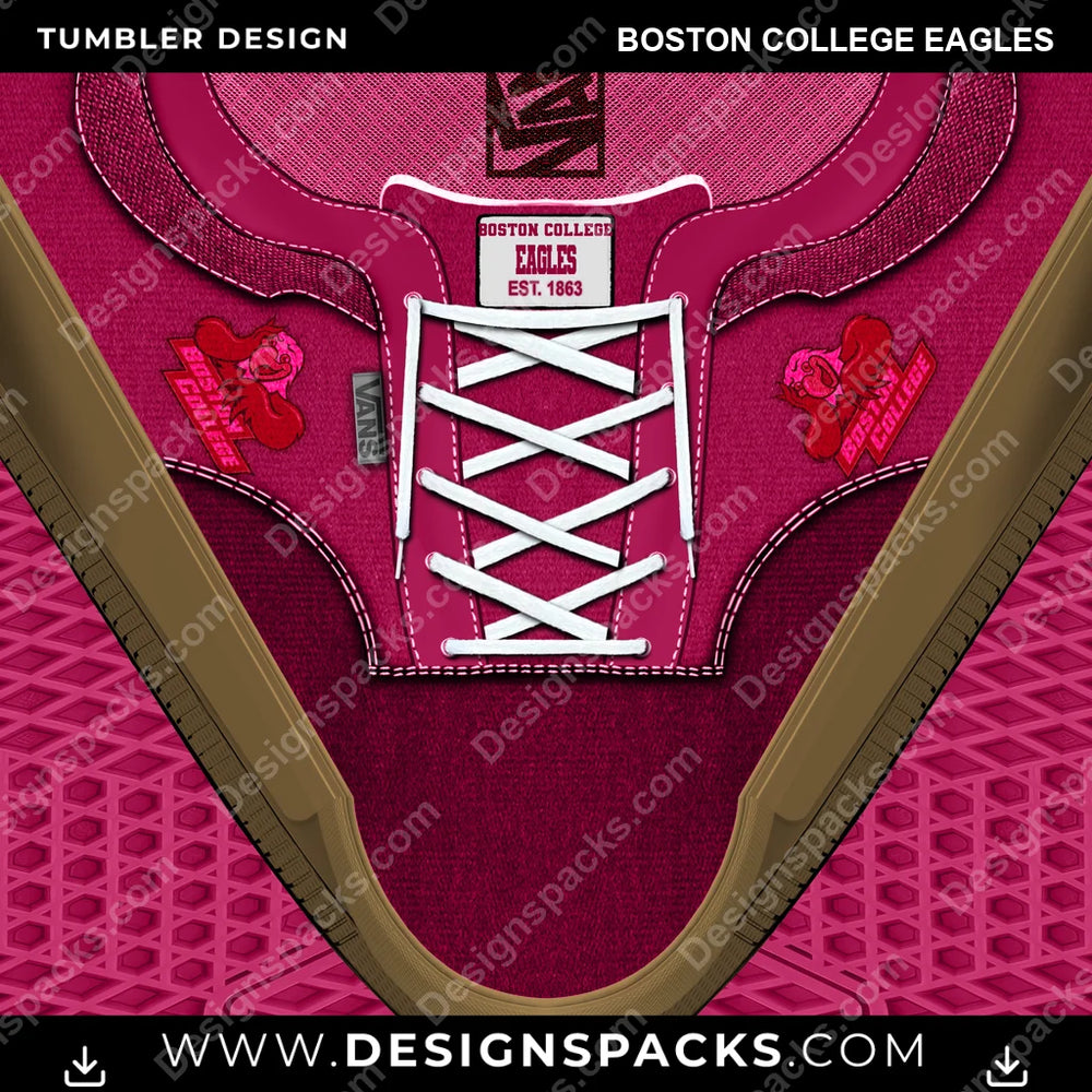 College Sport VANS Atwood DX Boston College Eagles NCAA College Sport Tumbler Digital Wrap Design Download