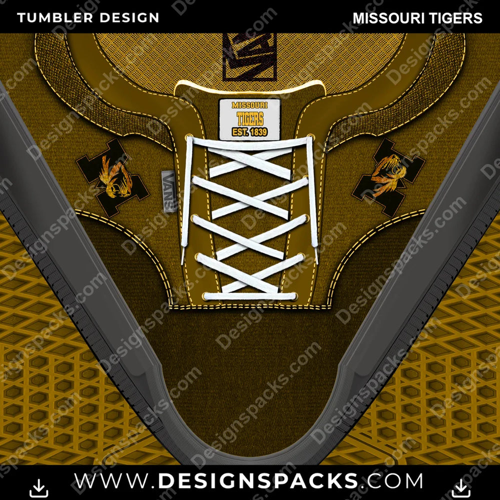 College Sport VANS Atwood DX Missouri Tigers NCAA College Sport Tumbler Digital Wrap Design Download