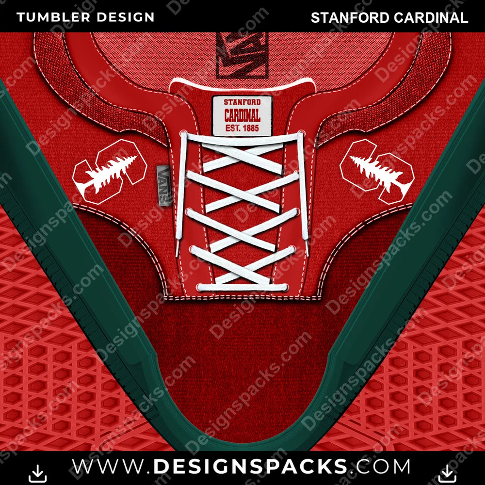 College Sport VANS Atwood DX Stanford Cardinal NCAA College Sport Tumbler Digital Wrap Design Download