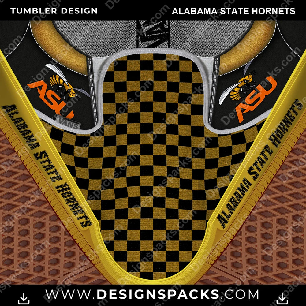 College Sport Vans Classic Alabama State Hornets NCAA College Sport Tumbler Digital Wrap Design Download