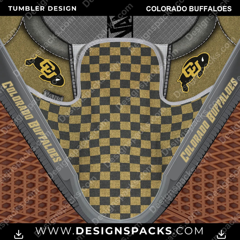 College Sport Vans Classic Colorado Buffaloes NCAA College Sport Tumbler Digital Wrap Design Download