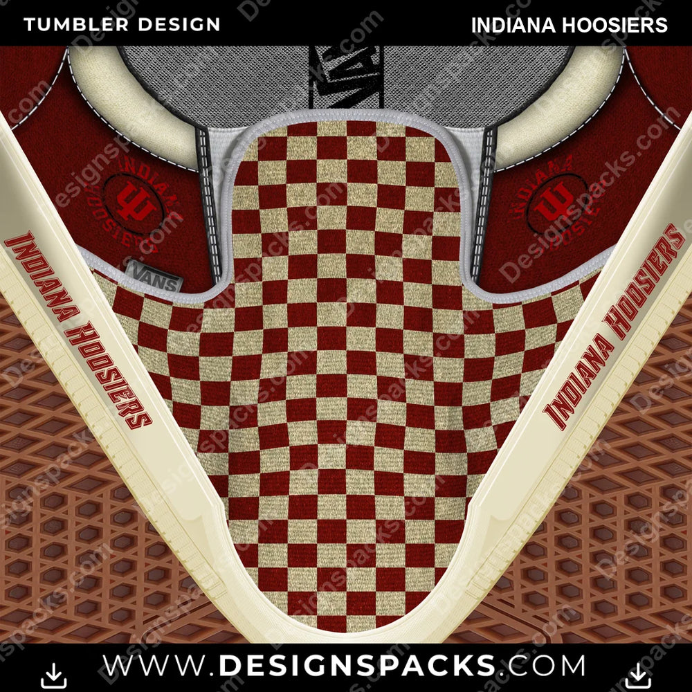 College Sport Vans Classic Indiana Hoosiers NCAA College Sport Tumbler Digital Wrap Design Download