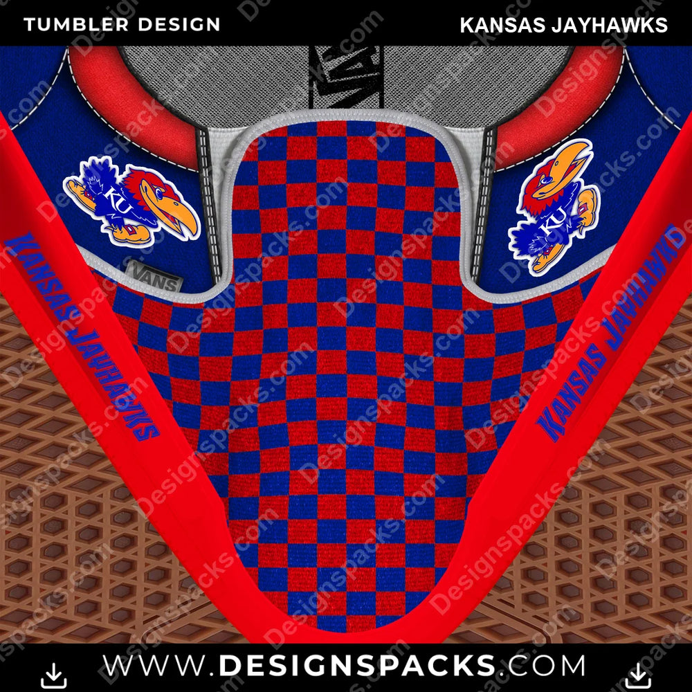 College Sport Vans Classic Kansas Jayhawks NCAA College Sport Tumbler Digital Wrap Design Download