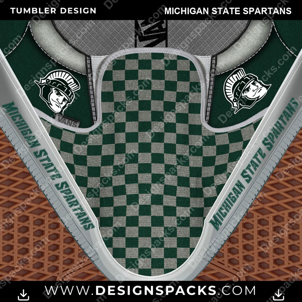College Sport Vans Classic Michigan State Spartans NCAA College Sport Tumbler Digital Wrap Design Download