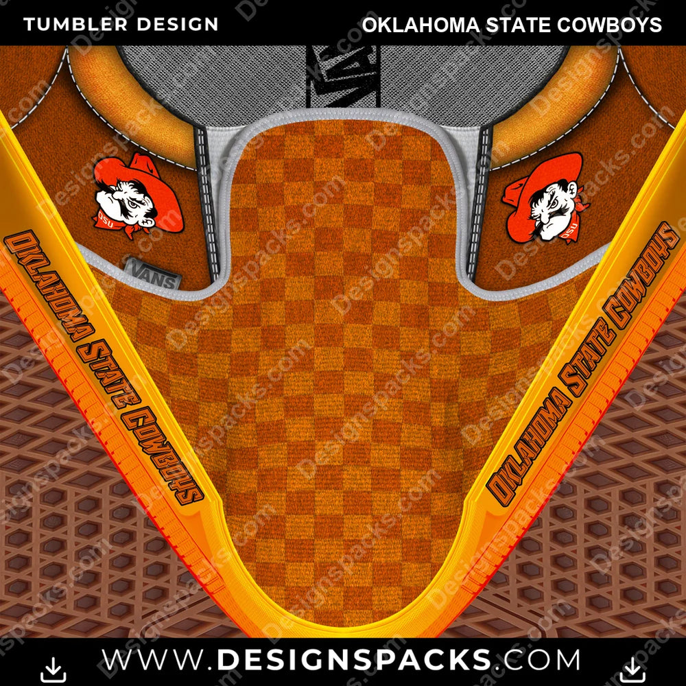 College Sport Vans Classic Oklahoma State Cowboys NCAA College Sport Tumbler Digital Wrap Design Download