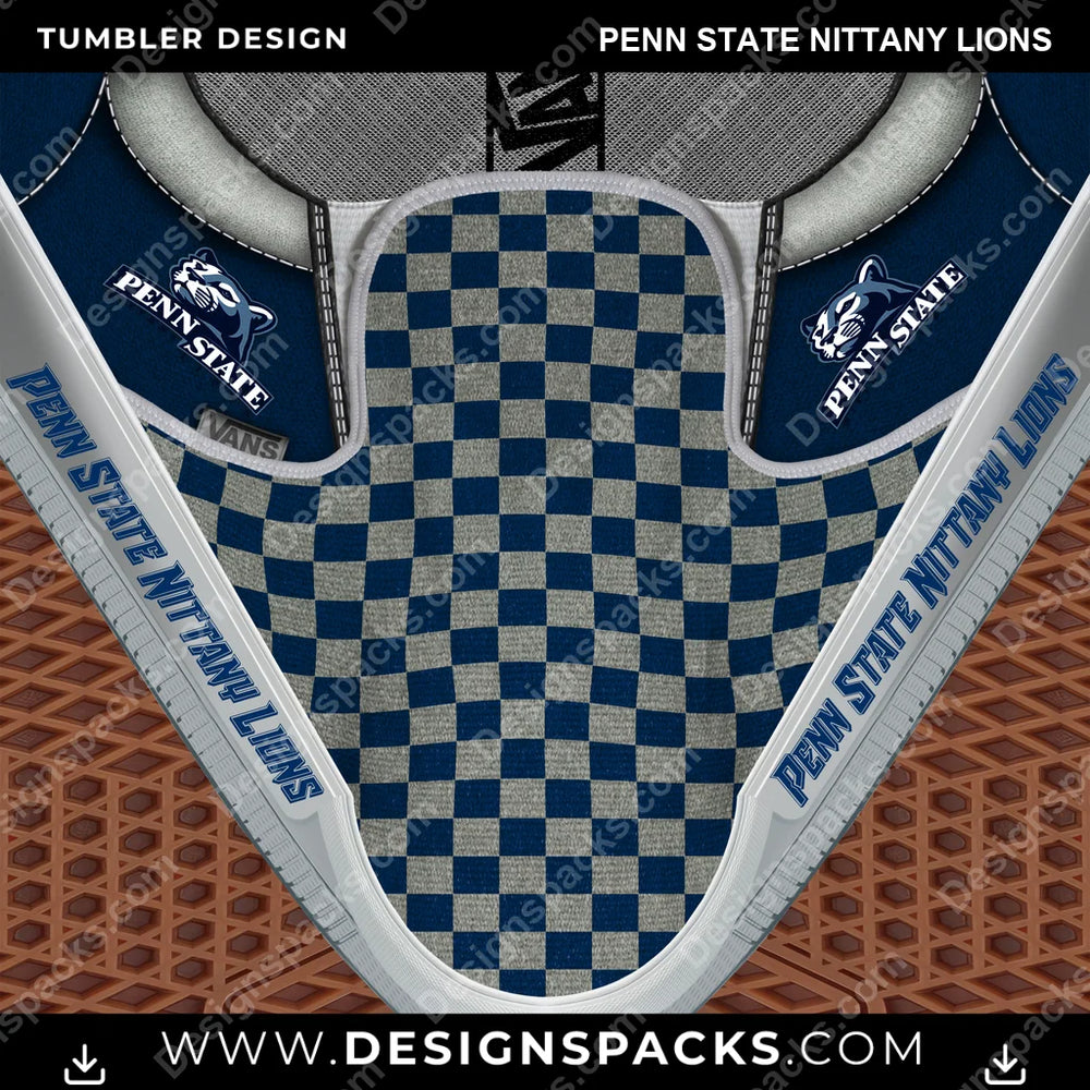 College Sport Vans Classic Penn State Nittany Lions NCAA College Sport Tumbler Digital Wrap Design Download