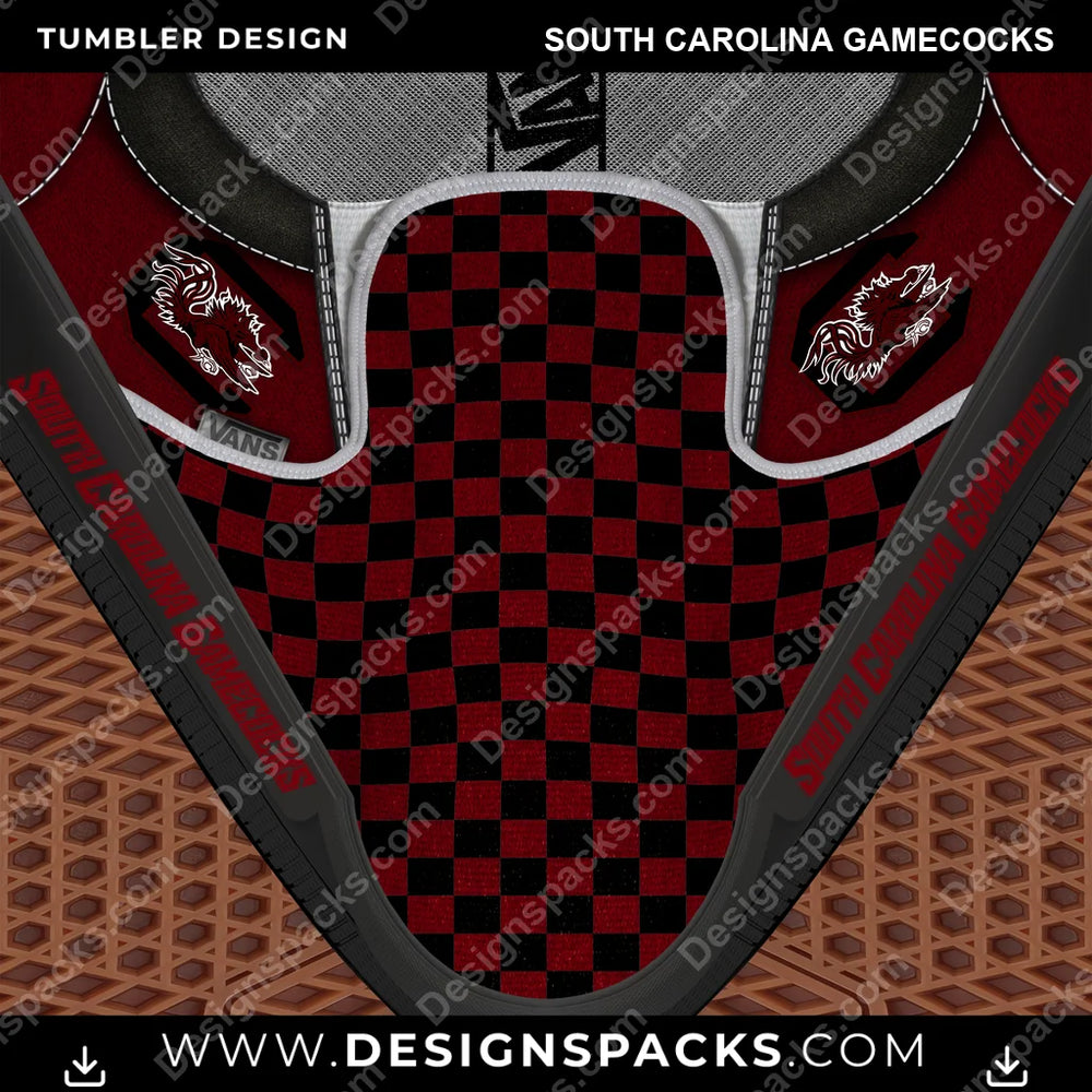 College Sport Vans Classic South Carolina Gamecocks NCAA College Sport Tumbler Digital Wrap Design Download