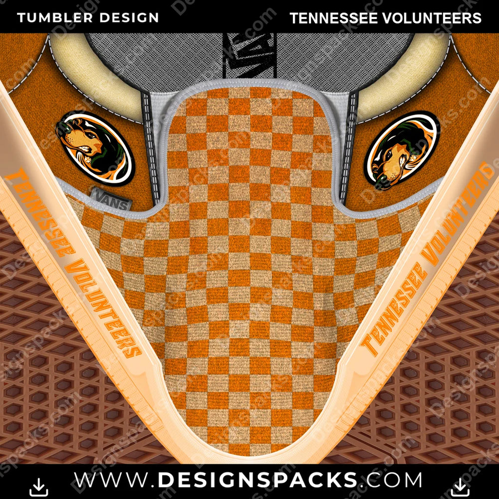 College Sport Vans Classic Tennessee Volunteers NCAA College Sport Tumbler Digital Wrap Design Download