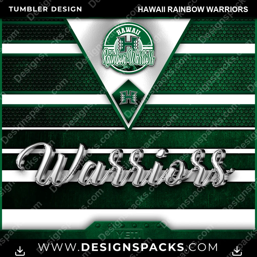 College Sport YETI Hawaii Rainbow Warriors NCAA College Sport Tumbler Digital Wrap Design Download