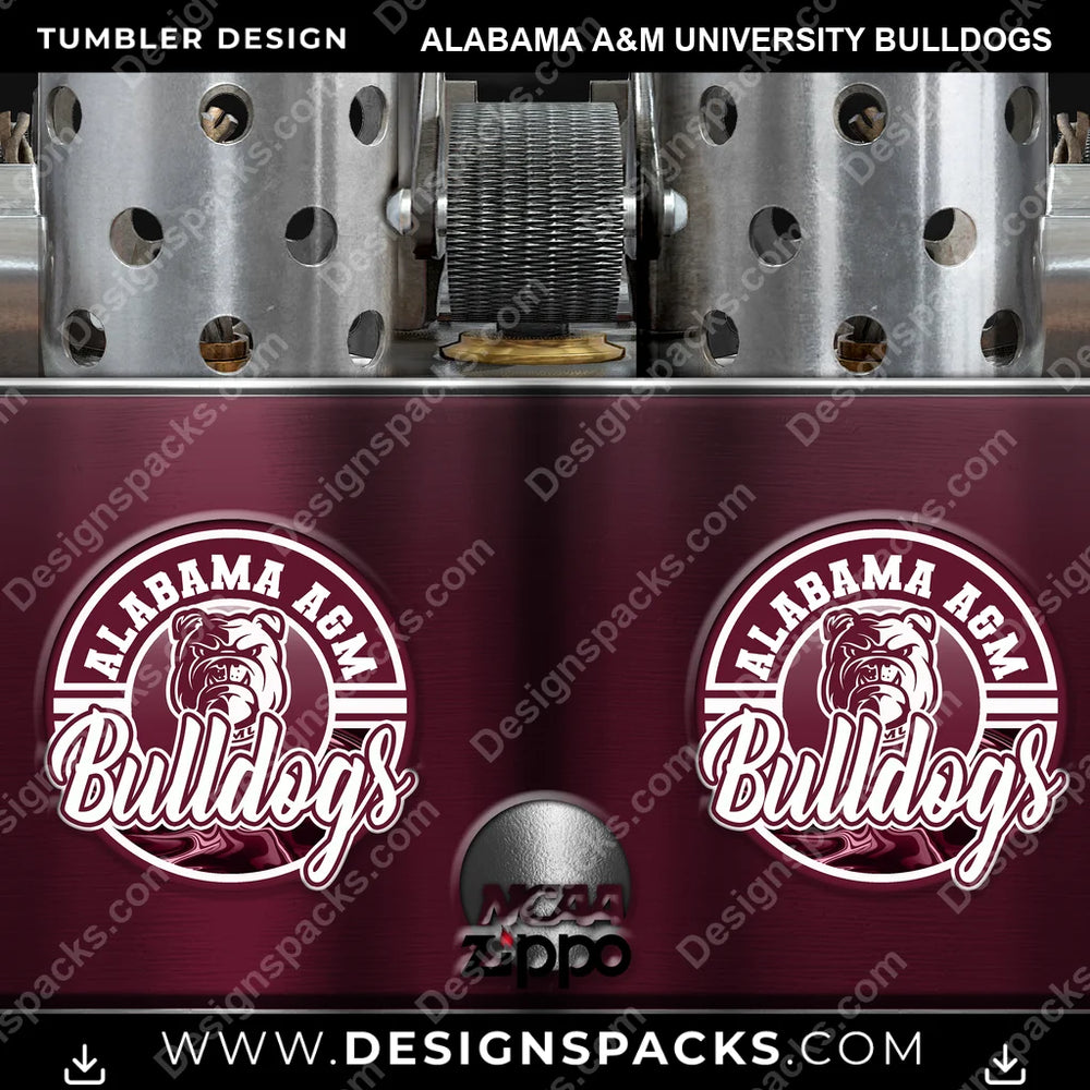 College Sport Zippo Lighter Alabama A&M University Bulldogs NCAA College Sport Tumbler Digital Wrap Design Download