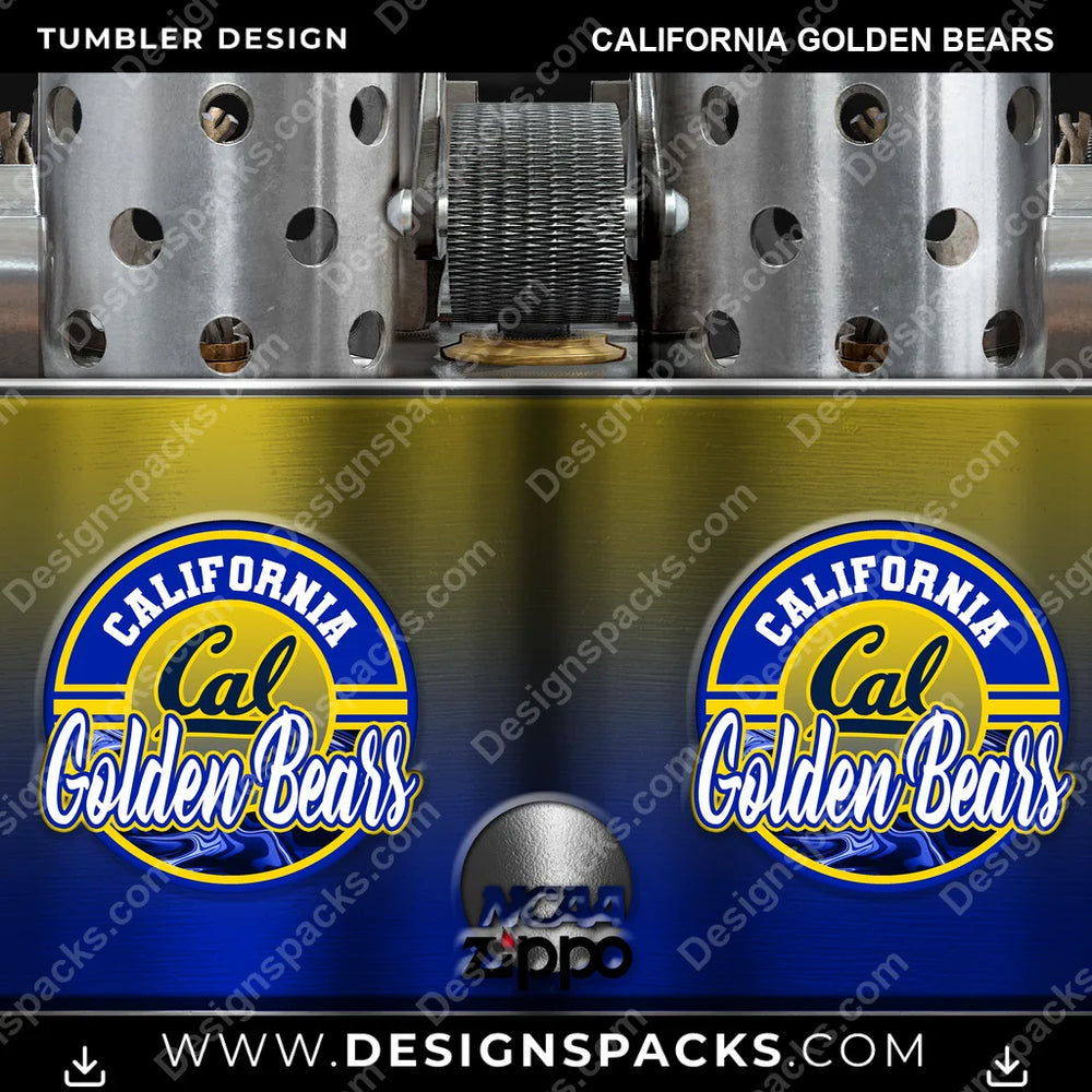 College Sport Zippo Lighter California Golden Bears NCAA College Sport Tumbler Digital Wrap Design Download
