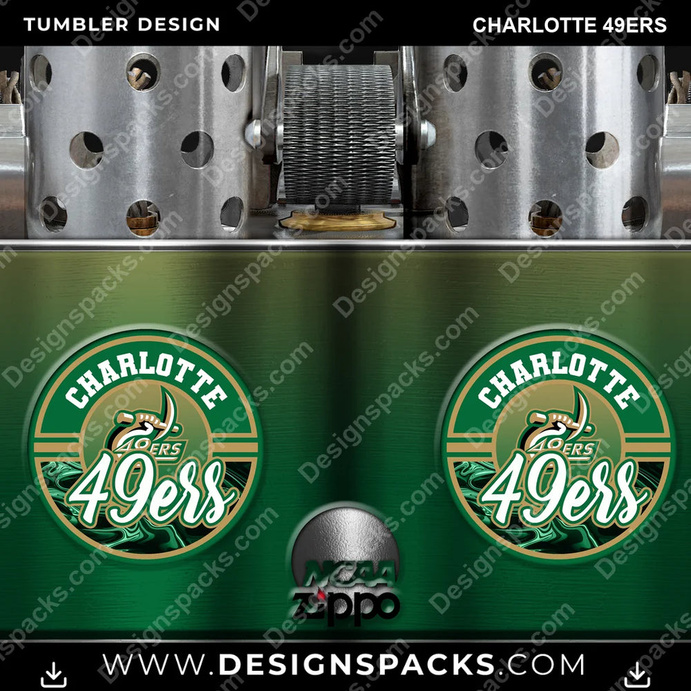 College Sport Zippo Lighter Charlotte 49ers NCAA College Sport Tumbler Digital Wrap Design Download