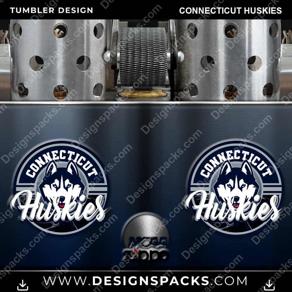 College Sport Zippo Lighter Connecticut Huskies NCAA College Sport Tumbler Digital Wrap Design Download