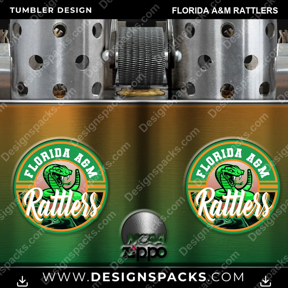 College Sport Zippo Lighter Florida A&M Rattlers NCAA College Sport Tumbler Digital Wrap Design Download