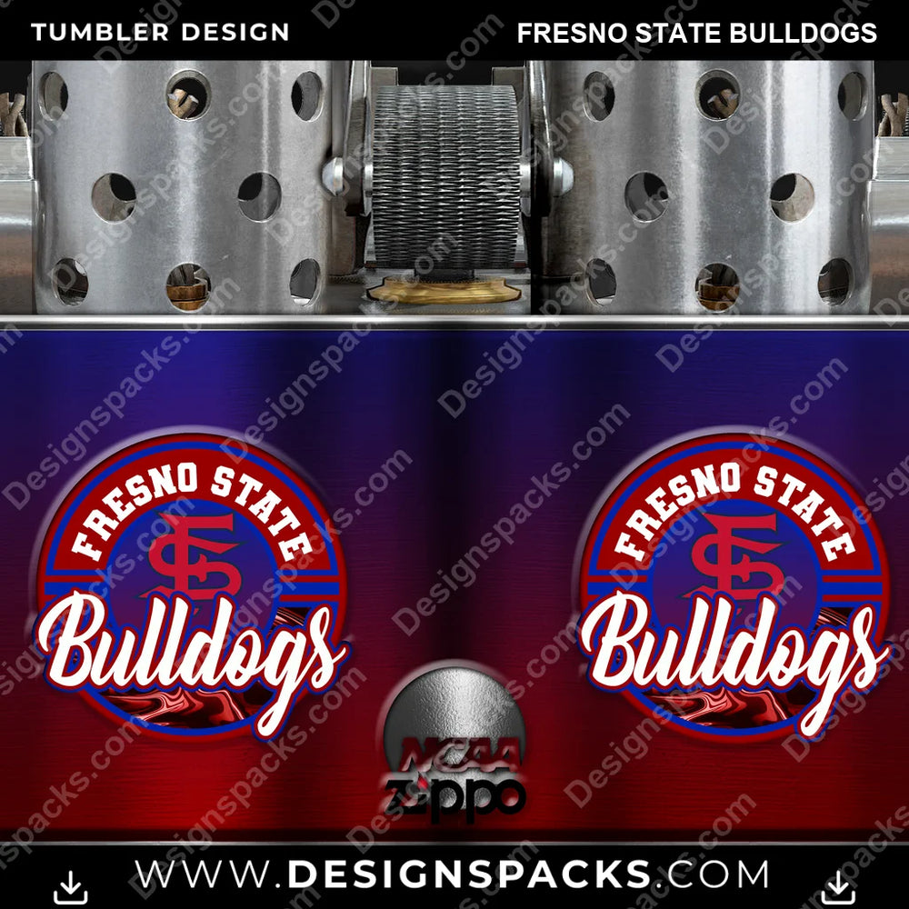 College Sport Zippo Lighter Fresno State Bulldogs NCAA College Sport Tumbler Digital Wrap Design Download