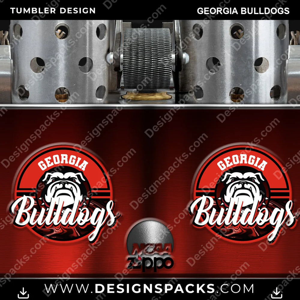 College Sport Zippo Lighter Georgia Bulldogs NCAA College Sport Tumbler Digital Wrap Design Download