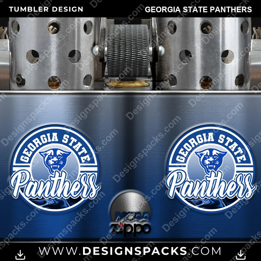 College Sport Zippo Lighter Georgia State Panthers NCAA College Sport Tumbler Digital Wrap Design Download