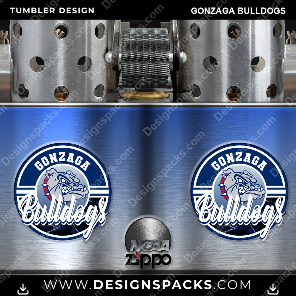 College Sport Zippo Lighter Gonzaga Bulldogs NCAA College Sport Tumbler Digital Wrap Design Download