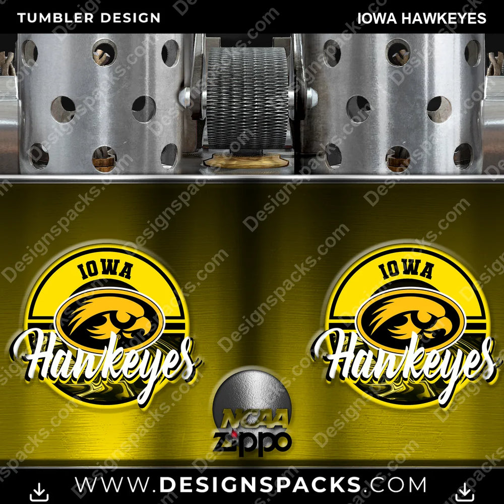 College Sport Zippo Lighter Iowa Hawkeyes NCAA College Sport Tumbler Digital Wrap Design Download