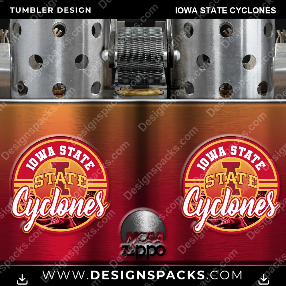 College Sport Zippo Lighter Iowa State Cyclones NCAA College Sport Tumbler Digital Wrap Design Download