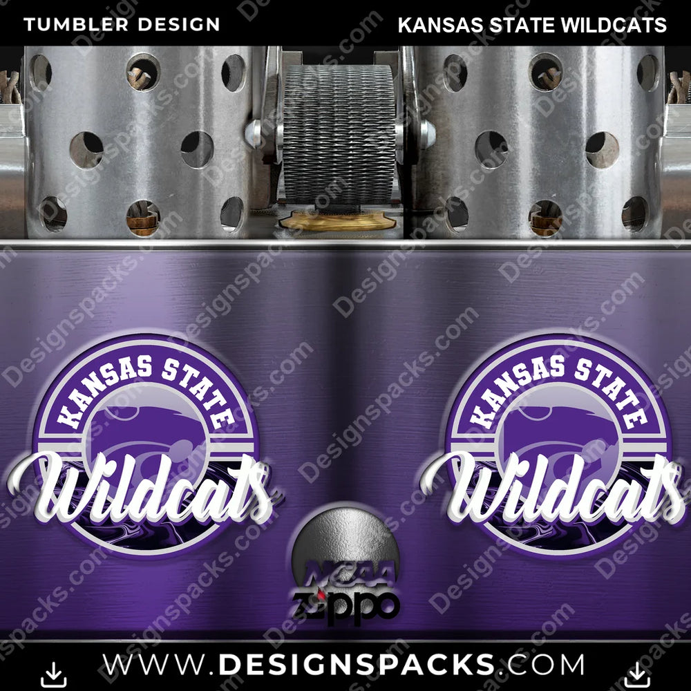 College Sport Zippo Lighter Kansas State Wildcats NCAA College Sport Tumbler Digital Wrap Design Download