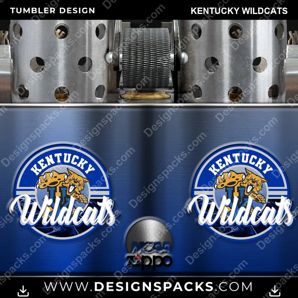 College Sport Zippo Lighter Kentucky Wildcats NCAA College Sport Tumbler Digital Wrap Design Download